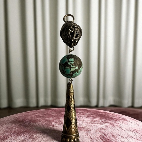Tibetan Jewelry - 🔥Gorgeous Tibetan Antique Tibetan Silver 6” Pendant